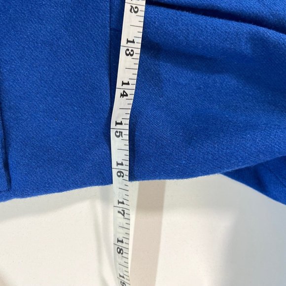 Vintage 80s Angie Monoco Blue Wool Blazer Size Medium - Picture 7 of 9